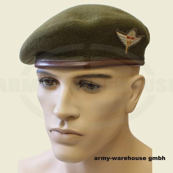 Bundesheer Barett "JAGDKOMMANDO" braun-oliv, neu