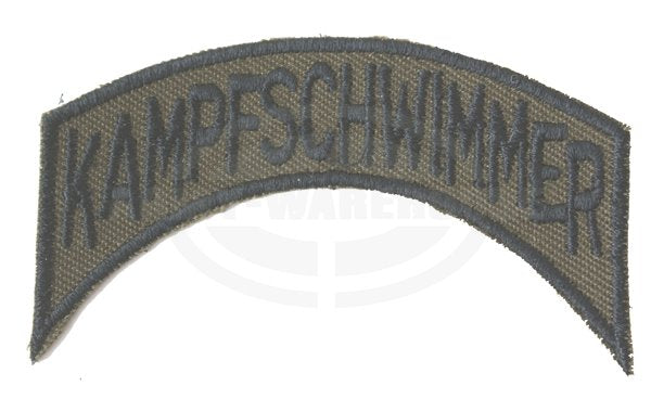 Bundesheer Abzeichen, Kampfschwimmer Schriftzug, orig. JaKdo Aufnäher