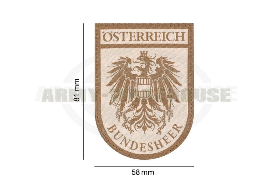 Bundesheer-Hoheits-Klettabzeichen, desert