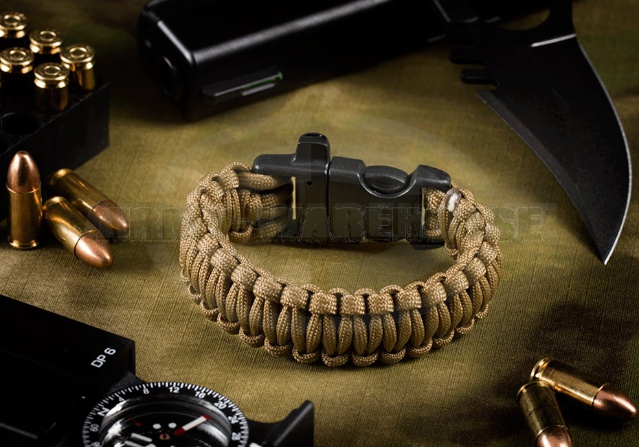 Survival Bracelet - coyote brown
